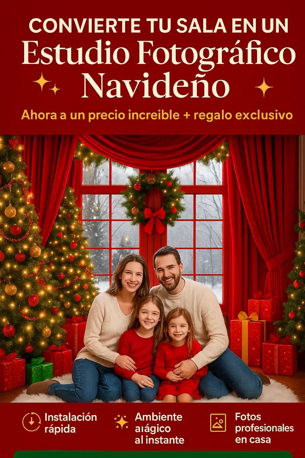 Fondos Decorativos Navideños para Pared