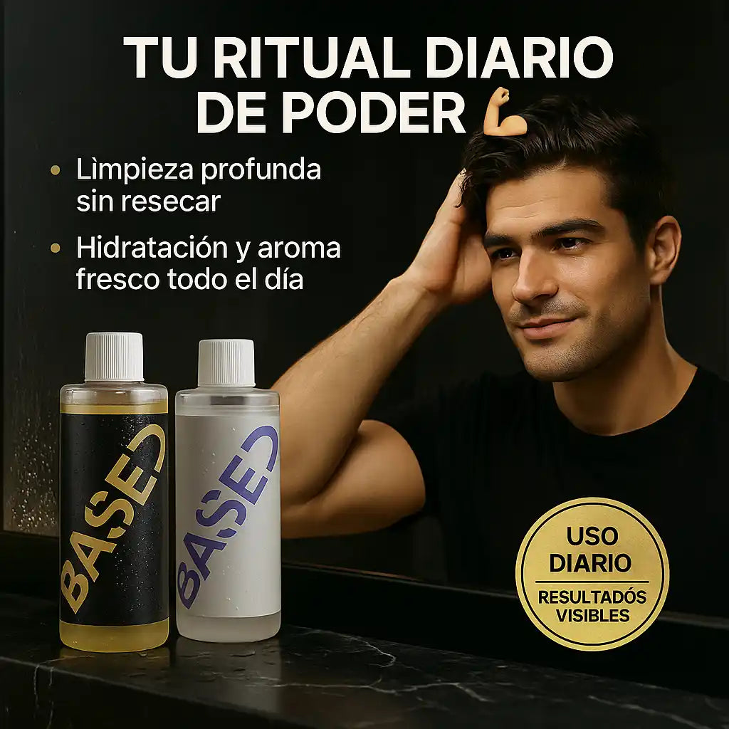 BASED® Duo Shampoo + Acondicionador – Hidratación sin químicos