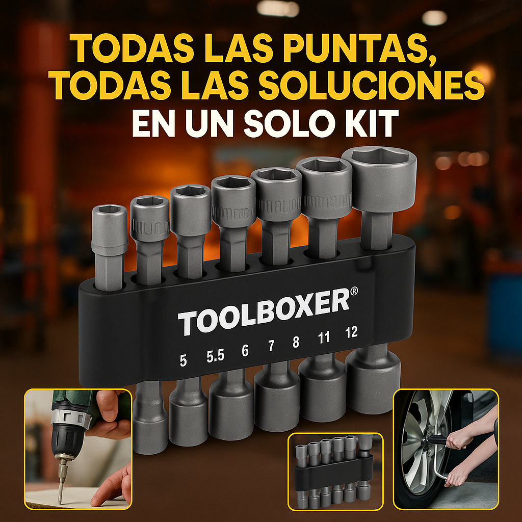 TOOLBOXER® TODAS LAS PUNTAS, TODAS LAS SOLUCIONES, UN SOLO KIT