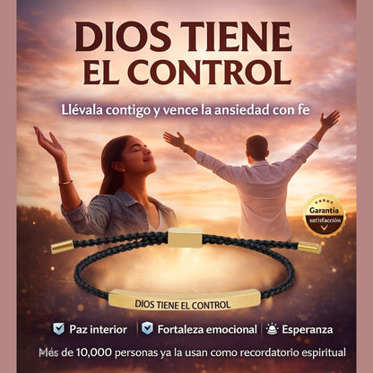 Pulsera "Dios Tiene el Control" - Tu conexión diaria con la calma y la guía divina.